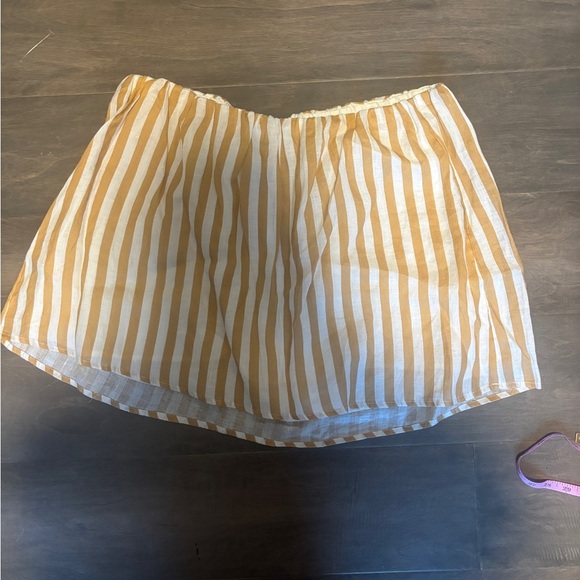 NWT ✨ Maeve Strapless Linen Structured Striped Top - Picture 10 of 10